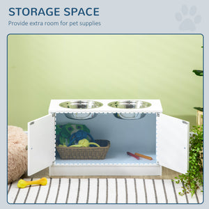 Elevated Dog Bowls for Large Dogs Pet Feeding Station with Stand, Storage – view 18