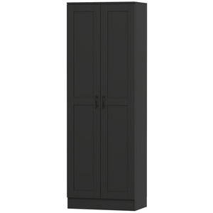 69" Tall Pantry Cabinet with Adjustable Shelves, Modern Kitchen Pantry Cabinet with Soft Close Doors, Black