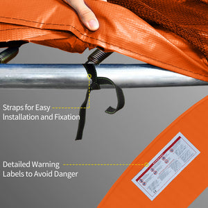 Soozier 14ft Trampoline Replacement Pad Trampolining Replacement Jump Bounce Exercise GYM Pad Only