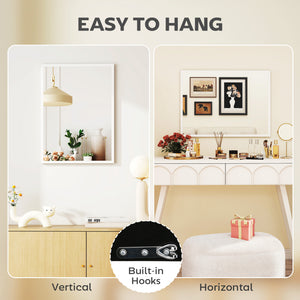 22" x 30" Bathroom Mirror for Wall, Rectangular Mirror for Living Room, Bedroom, Entryway, Black – view 11