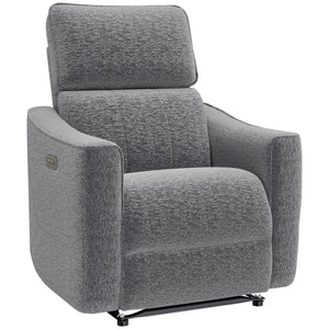 Power Recliner Chair, Chenille Upholstered Recliner Chair with USB Ports, Footrest, Dark Grey