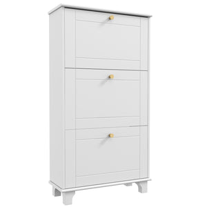 Narrow Shoe Storage with 3 Flip Drawers and Adjustable Shelves – view 15