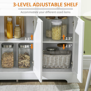 Modern Sideboard Cabinet, Buffet Cabinet with 2 Drawers and Adjustable Shelves – view 18