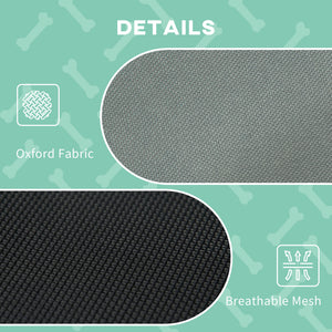 Large Elevated Dog Bed 6.2" L X 29.9" W 36.2" H Foldable Outdoor Cat Dog Canopy Cot w/ Carry Bag Grey – view 6