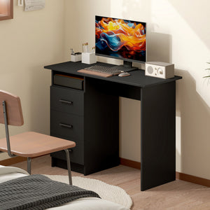 Computer Desk with Storage, 39" Home Office Desk with 3 Drawers nad Open Shelf, Writing Table for Bedroom – view 12
