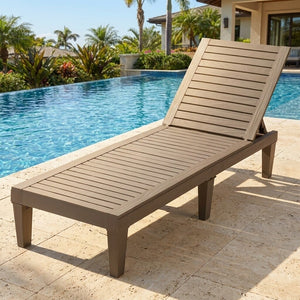 Set of 2 Outdoor Chaise Lounge Chair with 5 Positions Adjustable Backrest-Brown view 5