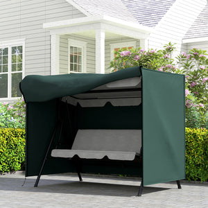 3-Seater Patio Swing Cover, Outdoor Garden Furniture Protection Hammock Glider Cover, 81" x 49" x 65" – view 7
