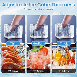 Stainless Steel Commercial Ice Maker 110 lbs/24H view 6