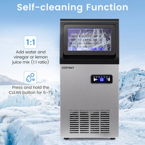 Stainless Steel Commercial Ice Maker 110 lbs/24H view 8