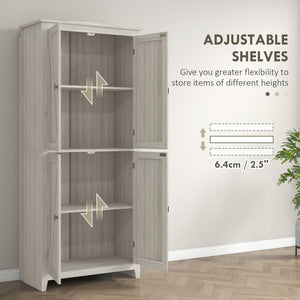 72" Freestanding Storage Cabinet, Kitchen Pantry Cabinet with Doors and Shelves for Dining Room, Natural – view 25