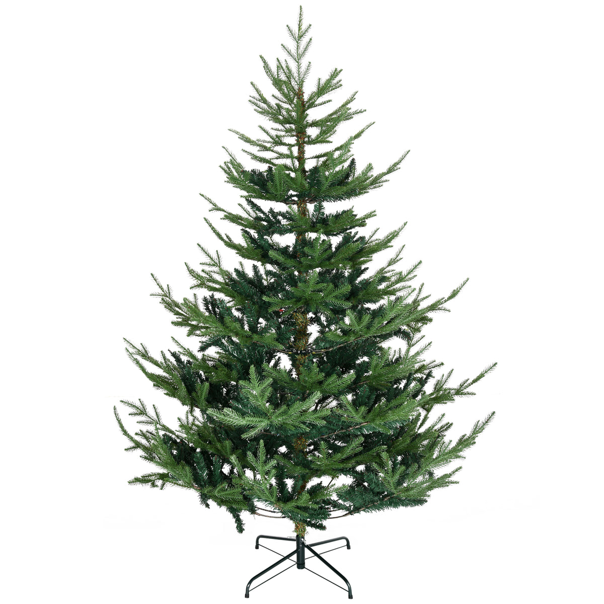 9ft Artificial Christmas Tree with Metal Base, Xmas Tree