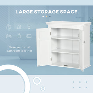 Bathroom Cabinet, Medicine Cabinet, Over Toilet Storage Cabinet with Adjustable Shelves for Entryway, White