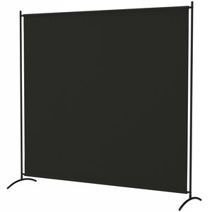 Single Panel Room Divider, UV30+ Privacy Screen, Indoor Outdoor Privacy Panel with Stable Base, Beige – view 8