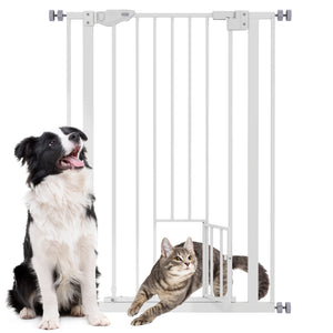 41" Easy Open Indoor Dog Gates for Doorways, House, Stair - Black – view 8