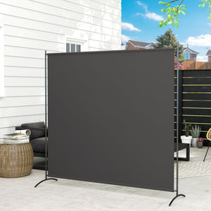 Single Panel Room Divider, UV30+ Privacy Screen, Indoor Outdoor Privacy Panel with Stable Base, Beige – view 20