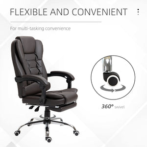 Ergonomic Office Chair with Back Support, PU leather Executive Office Chair with High Back – view 11