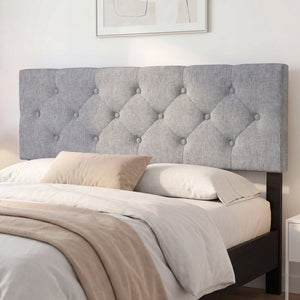 Upholstered Headboard Queen/Full Size Tufted Linen Fabric Bed Frame Mount Panel-Gray view 6