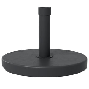 33 lbs Concrete Parasol Base, Heavy Duty Patio Umbrella Stand, 18.3" Round Garden Parasol Holder, Black