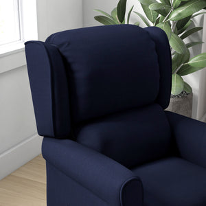 Push Back Recliner Chair, Vibration Massage Recliner for Living Room with Extendable Footrest, Remote – view 7