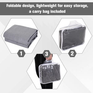 10ft x10ft Square Canopy Sun Sail Shade Garden Cover UV Protector Outdoor Patio Lawn Shelter with Carrying Bag Grey