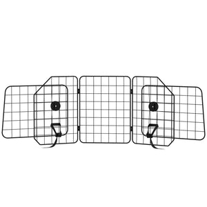 Dog Car Barrier for SUV, Adjustable Car Divider for Trunk Cargo Area, Heavy-Duty Steel Wire Mesh Barrier, Black
