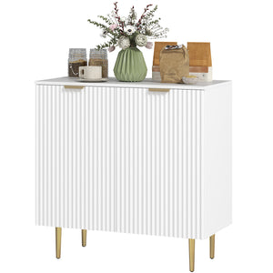 Modern Kitchen Storage Cabinet, Sideboard Buffet Cabinet with Adjustable Shelves and Metal Legs for – view 15