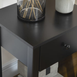 Side Table Set of 2, End Tables with Drawer and Bottom Shelf, 2-tier Nightstand for Bedroom, Living Room – view 7