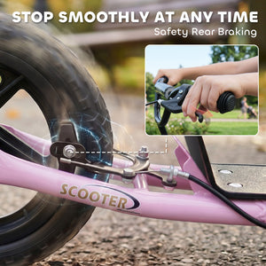 Kids Scooter with 12" EVA Big Tires, Street Bike Bicycle for Teens with Adjustable Height Handle for 5-12 – view 9