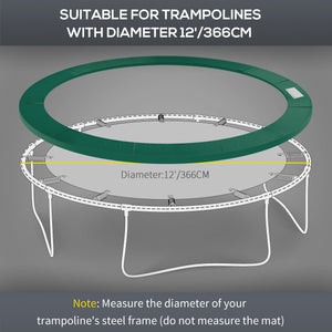 ⌀8ft Trampoline Pad ⌀96" Spring Safety Replacement Gym Bounce Jump Cover EPE Foam, No Holes for Pole, Blue – view 11
