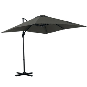 8' x 8' Square Patio Hanging Offset Umbrella with 360° Rotation – view 2