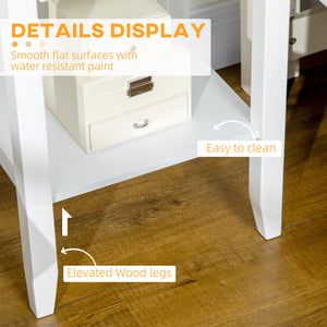 Side Table Set of 2, End Tables with Drawer and Bottom Shelf, 2-tier Nightstand for Bedroom, Living Room – view 12