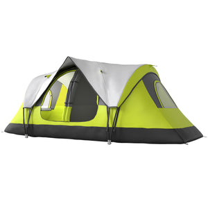 Camping Tent for 6 Man with 2000mm Waterproof Rainfly and Carry Bag for Fishing Hiking Festival, Dark Green – view 15