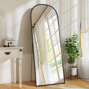 Arched Standing Mirror, 64" x 20" Full Length Mirror, Free Standing or Wall Mounted for Living Room – view 21