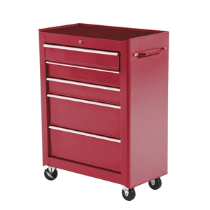 5-Drawer Rolling Tool Cabinet on Wheels, Lockable Tool Chest, Tool Organizer for Garage – view 8