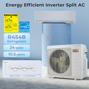 X-Pro 27000 BTU 3 Zone 24 SEER2 Mini Split AC with Heat Pump-9K+ 9K+ 12K view 7