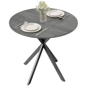 31.5" Industrial Round Dining Table - White Oak – view 15