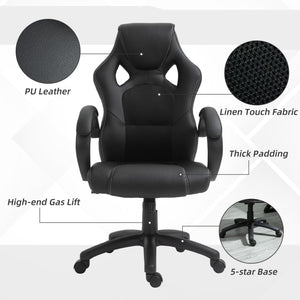 Racing Gaming Chair Office Chair Computer Desk Gamer Chair with Swivel Wheels, Padded Headrest – view 20