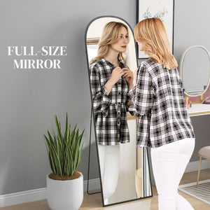 Arched Standing Mirror, 64" x 20" Full Length Mirror, Free Standing or Wall Mounted for Living Room – view 3
