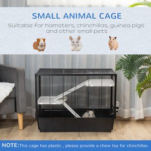 3-tier Hamster Cage, Guinea Pig Cage, Pet Chinchillas Play House Indoor with Accessories Food Dish Water – view 6