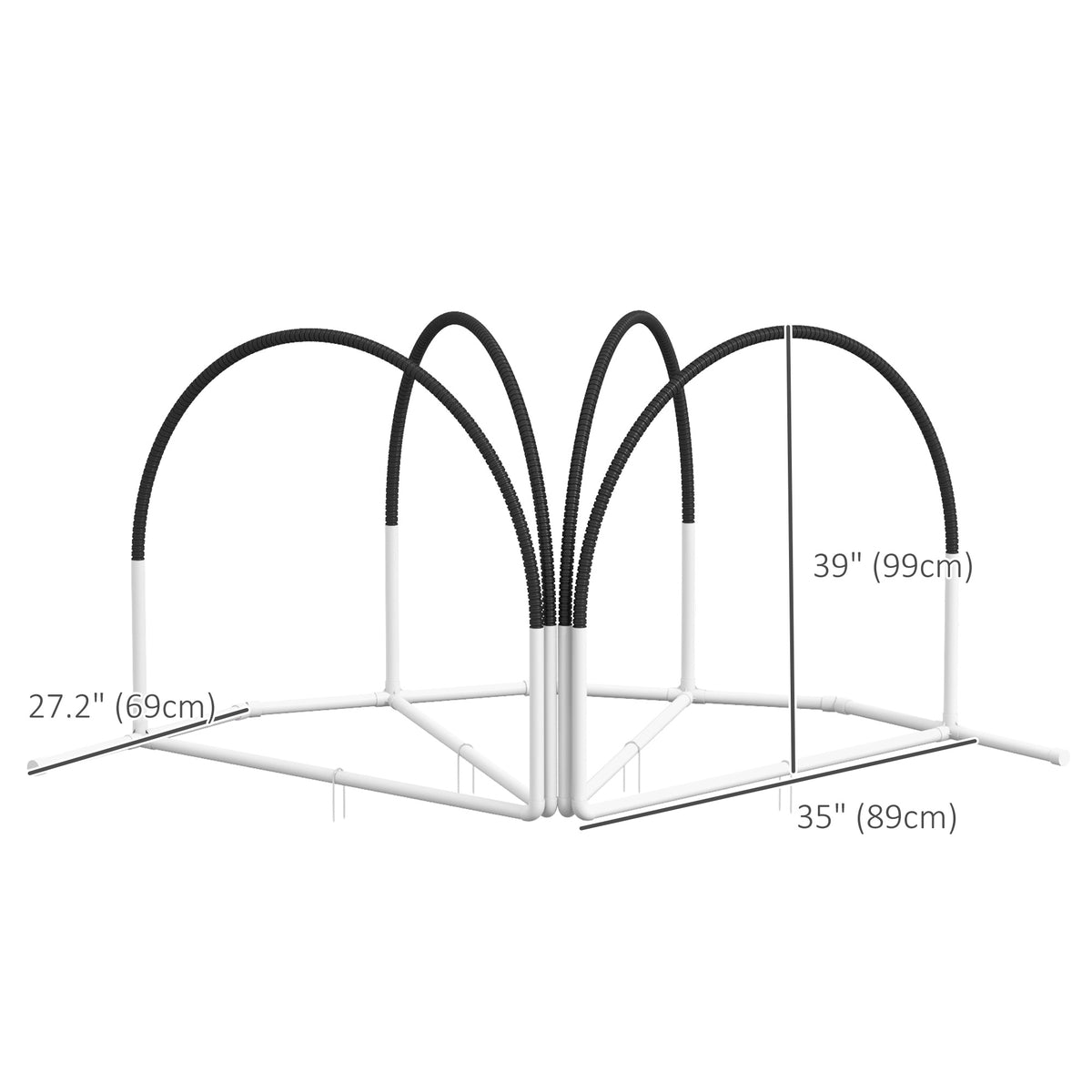 Dog Agility Kit Pet Obstacle Course Training Equipment Outdoor with Weave Poles, Carry Bag, Black – view 2