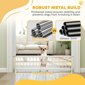 26"-37" Dog Gate, Adjustable Pet Gate, Fits 10" Tall with 2 Extension – view 12