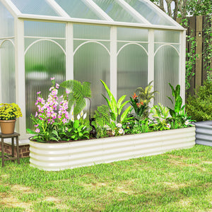 4.9 x 2 x 1ft Galvanized Raised Garden Bed Kit, Metal Planter Box with Safety Edging, Black – view 56