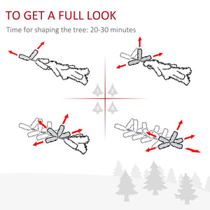 6 ft Snow-Dipped Pencil Christmas Tree Pre-Lit Holiday Decoration with LED Lights Pine Cones Red Berries Green