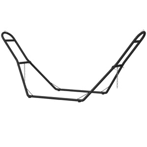 Hammock Stand with Adjustable Height Steel Frame for 0.8" -1.2" Person 109.4" Black
