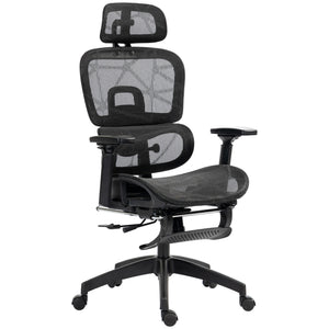 Mesh Office Chair with 3D Armrest, High Back Desk Chair with Lumbar Support, 135° Reclining