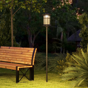 72" Solar Post Light, Cool White LED Outdoor Lamp, Waterproof IP44 for Patio, Garden, Backyard, Pathway