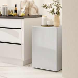 2.5 Cu.Ft Mini Fridge, Single Door Compact Refrigerator with Freezer, Adjustable Thermostat, Reversible Door, White