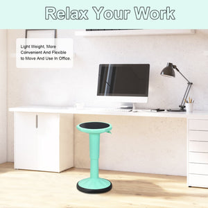 Adjustable Active Learning Stool Sitting Home Office Wobble Chair with Cushion Seat -Green view 9