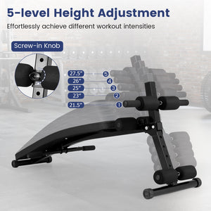 Adjustable Decline Sit Up Bench for Exercise for Home Gym view 6