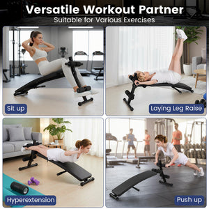 Adjustable Decline Sit Up Bench for Exercise for Home Gym view 9